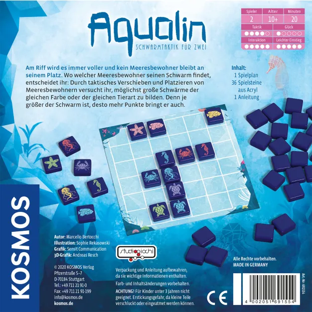 Aqualin: Schwarmtaktik für Zwei - Rückansicht