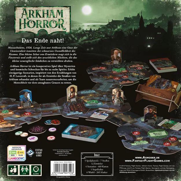 Arkham Horror - Rückansicht
