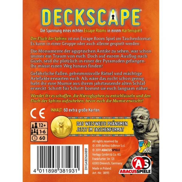 Deckscape: Der Fluch der Sphinx