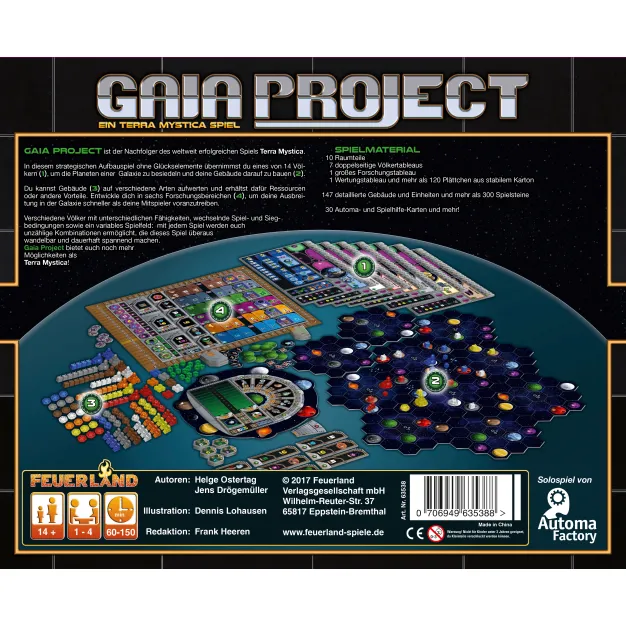 Gaia Project - Rückansicht