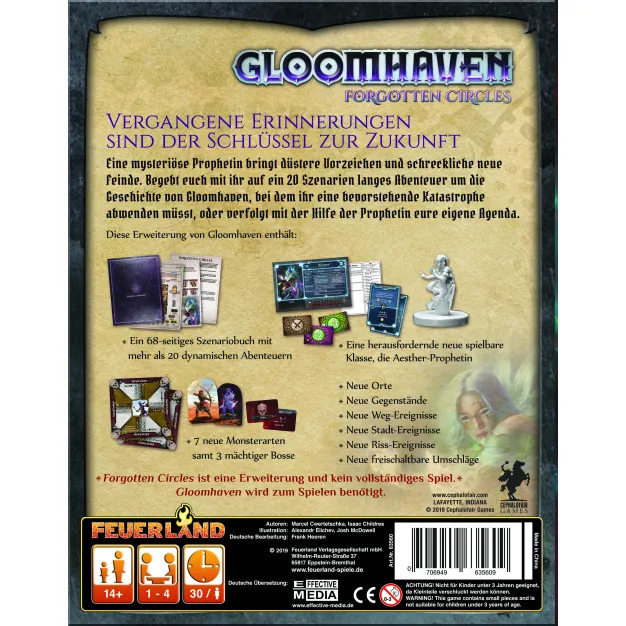 Gloomhaven: Forgotten Circles - Rückansicht