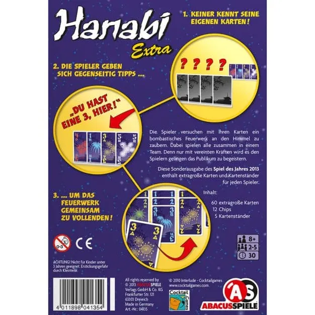 Hanabi: Extra - Rückansicht