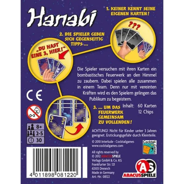 Hanabi - Rückansicht