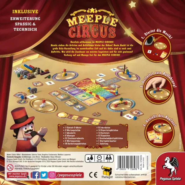 Meeple Circus - Rückansicht