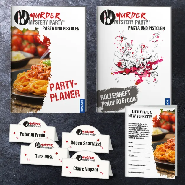 Murder Mystery Party: Pasta & Pistolen - Material