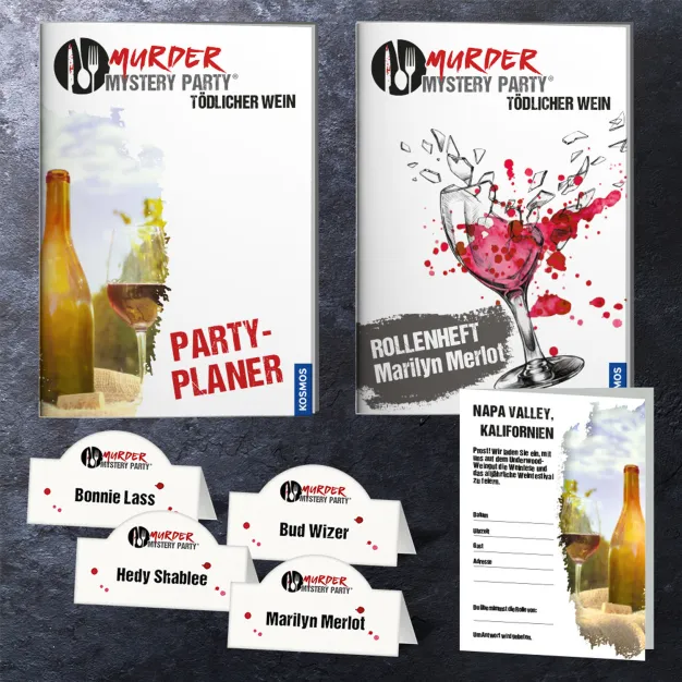 Murder Mystery Party: Tödlicher Wein - Material